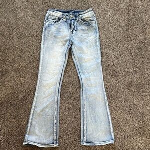 FIRE & RAIN Light Wash Women’s Flare Jeans - Classic Mid Rise Sz 5